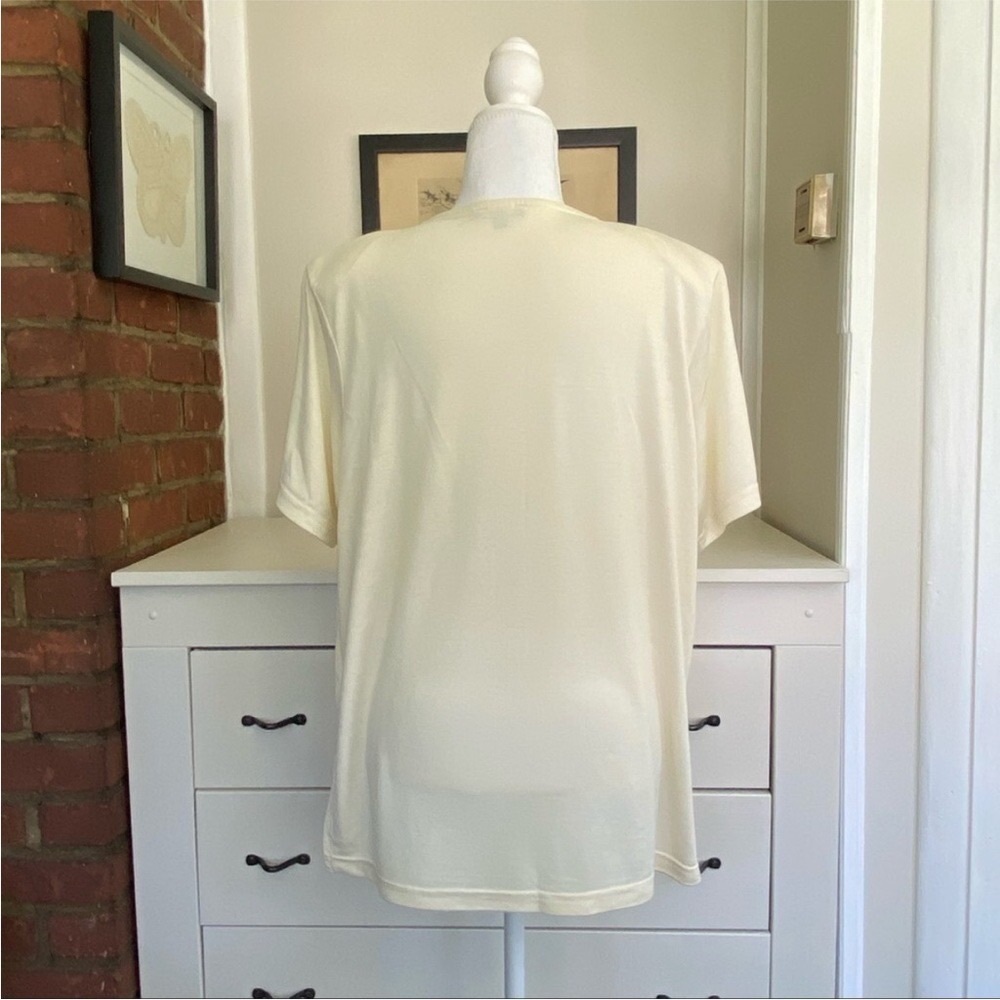Men's Cream Short-Sleeve Crew Tee